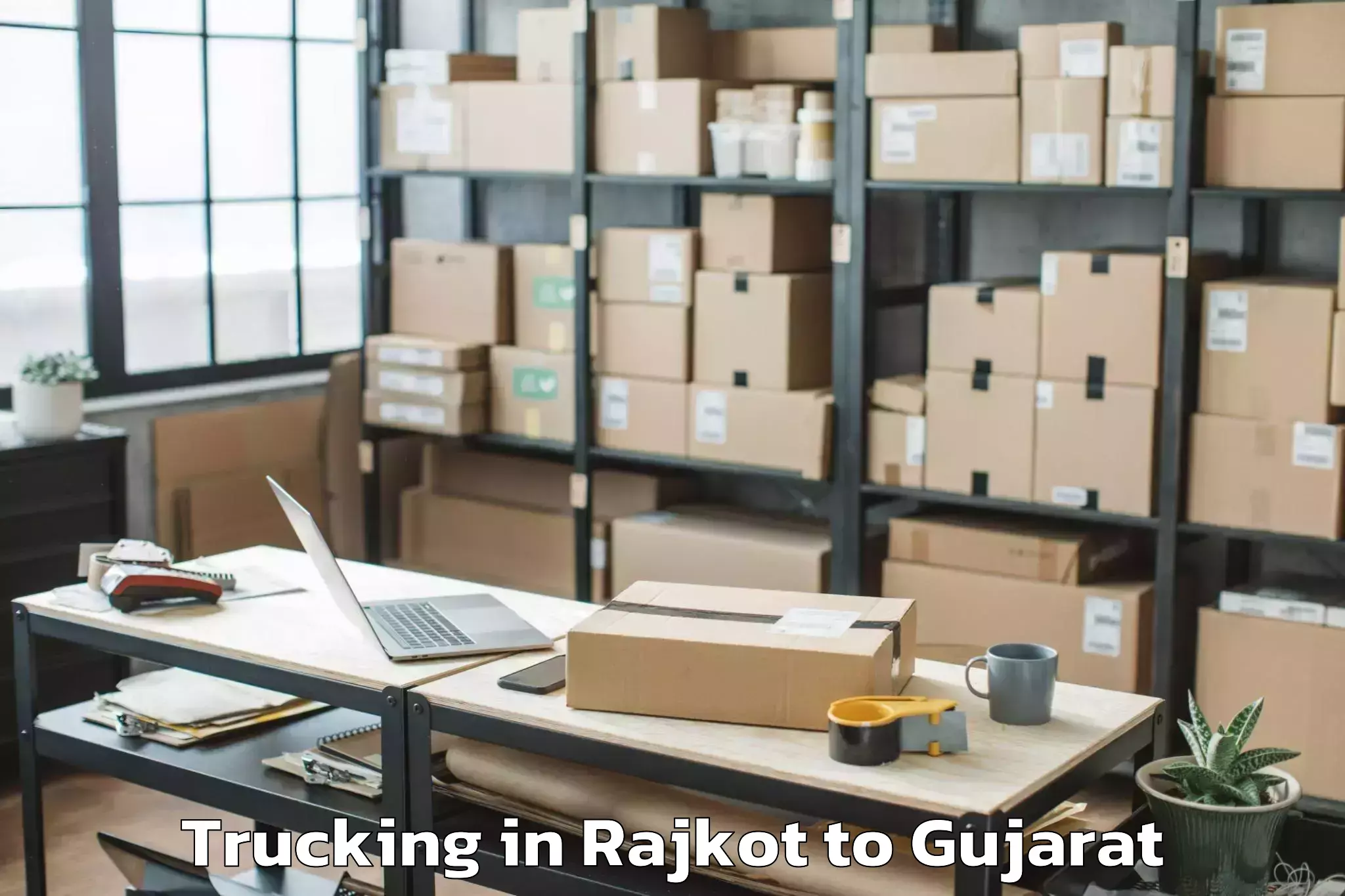 Book Rajkot to Kaprada Trucking Online